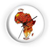 Stay Woke Wall clock